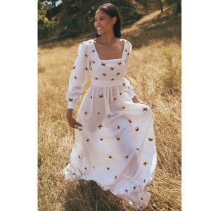 Agua by Agua Bendita Curuba Linen Maxi Dress NWT